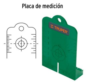 NIVEL LÁSER CON ALCANCE 30 M Y 2 PUNTOS DE PLOMADA, DE PILAS 100810 P