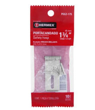 Cargar imagen en el visor de la galería, PORTACANDADO DE ACERO ZINCADO 1-3/4&quot;, HERMEX 43731 N
