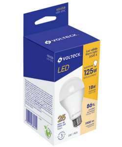 LÁMPARA DE LED, A 19, 18W, LUZ CÁLIDA, VOLTECK 48459 N