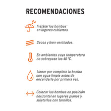 Cargar imagen en el visor de la galería, BOMBA SUMERGIBLE METÁLICA PARA AGUA LIMPIA USO RUDO 3/4 HP 15002 P
