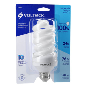 LÁMPARA ESPIRAL T4 24 W LUZ DE DÍA EN BLÍSTER, VOLTECK 48215 P