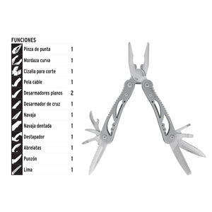 PINZA MULTIHERRAMINETA PRETUL 24105 P